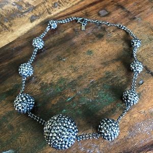 Sparkly Gunmetal Necklace